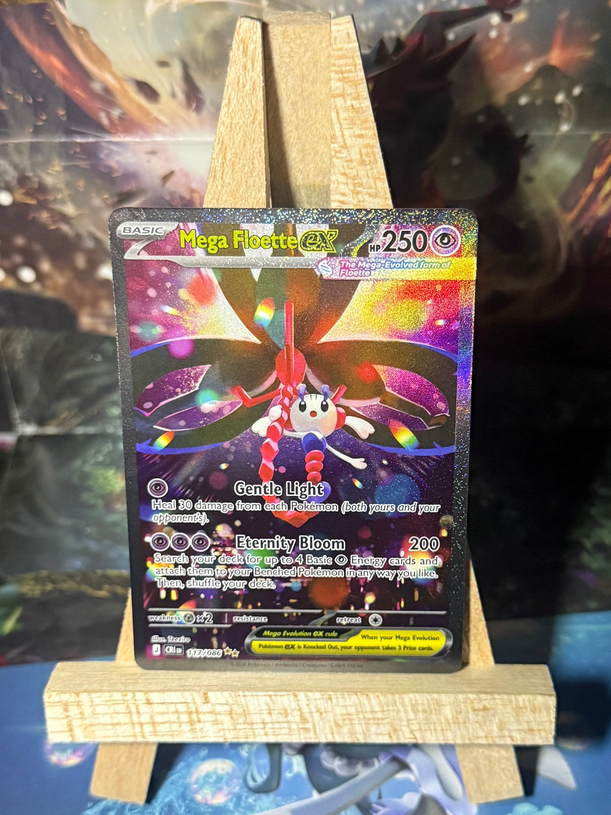 Mega Floette Ex 117/086 IR Chaos Rising Near Mint
